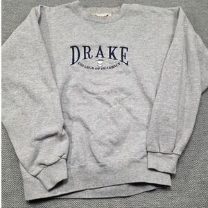 Oarsman 913 Drake College of Pharmacy Sweatshirt Mens Medium Gray‎ Made in USA